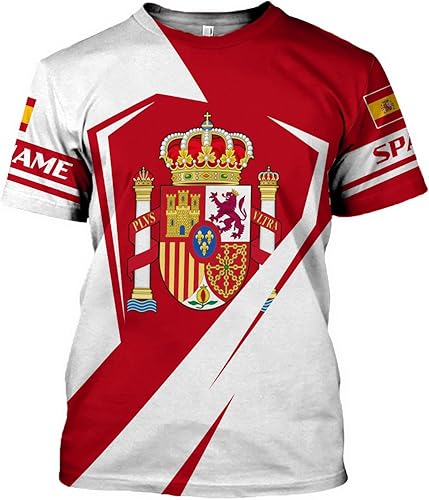 Miniatura 2 de Camiseta personalizada de España con la bandera española de España Souvenir camiseta, España, España Shirt