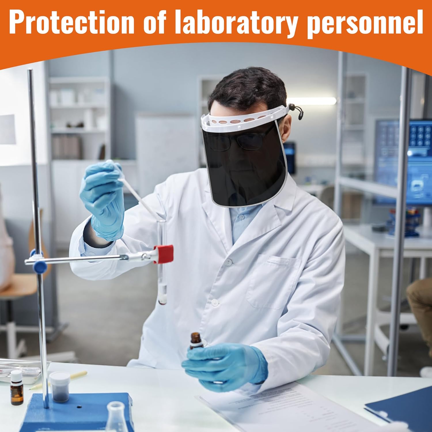 4 Pcs Face Shield Replacement Lens, 15.47" x 7.87" for Full-face Coverage Protective Safety Visor Replacement for Grinding, Welding, DIY, Cosplay Helmet - Image 7