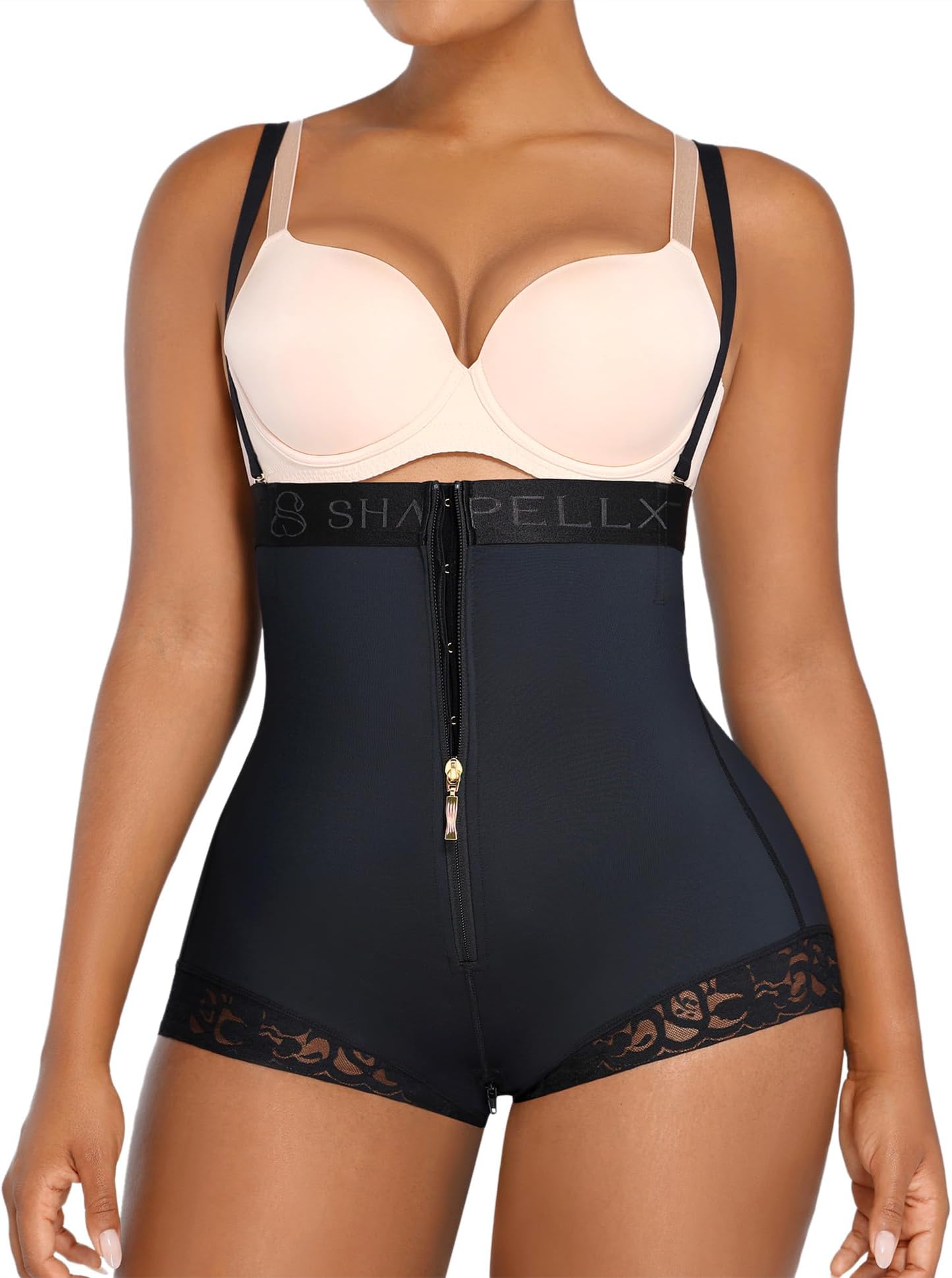 SHAPELLXShapewear Women's High Waist Open Waist Tummy Control Shapewear