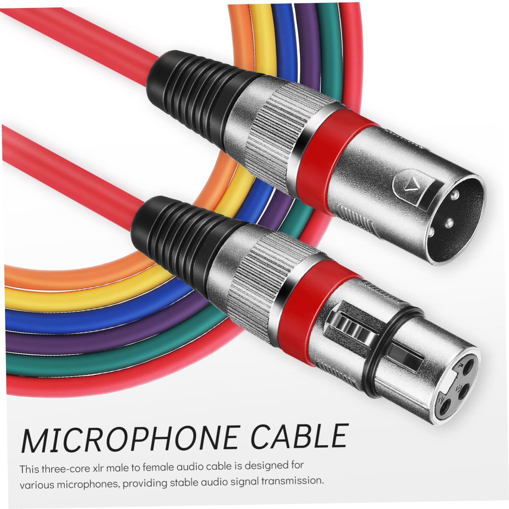 SHINEOFI 1 Juego de Cable de Micrófono Xlr Macho a Hembra para Audio | Aleación de Zinc, Pvc y Cobre, Transmisión Estable, Resistente a Tirones y Daños