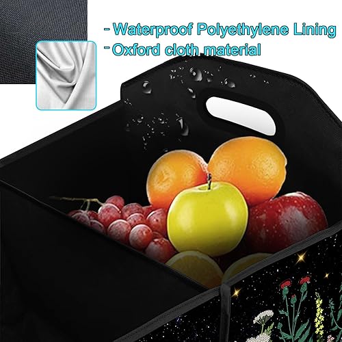 Miniatura 4 de WildFlower - Organizador de maletero de poliéster impermeable de 50 litros, almacenamiento de coche, multicompartimento, bolsa de gran capacidad