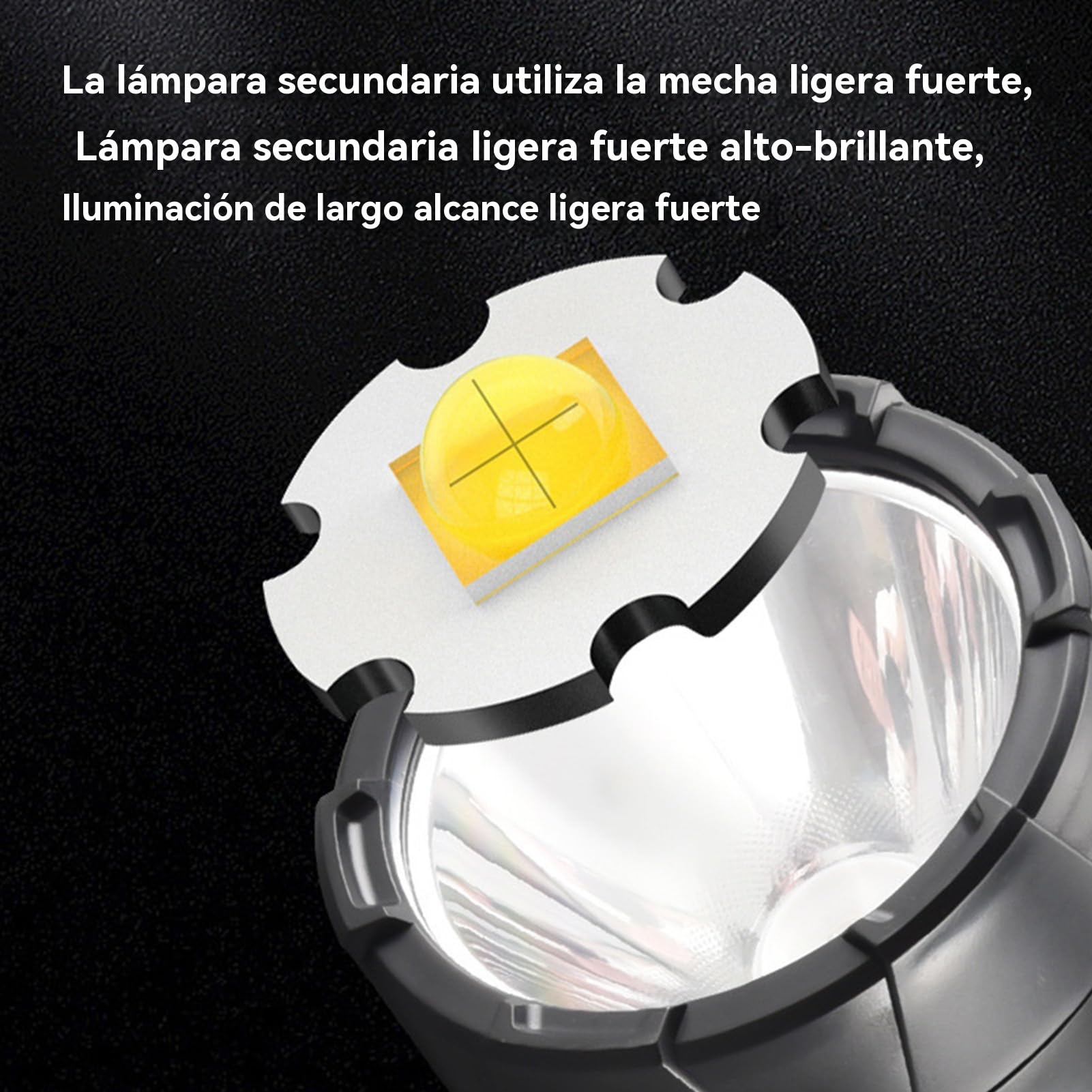 Linterna De Camping Recargable, Linterna Solar LED, Luz Tienda Campaña De Alta Luminosidad, 5 Modos, Carga USB, Lámpara SOS, Compatible Con Carga Teléfono Móvil, Para Cortes Luz, 16,7x8,7x8,7cm