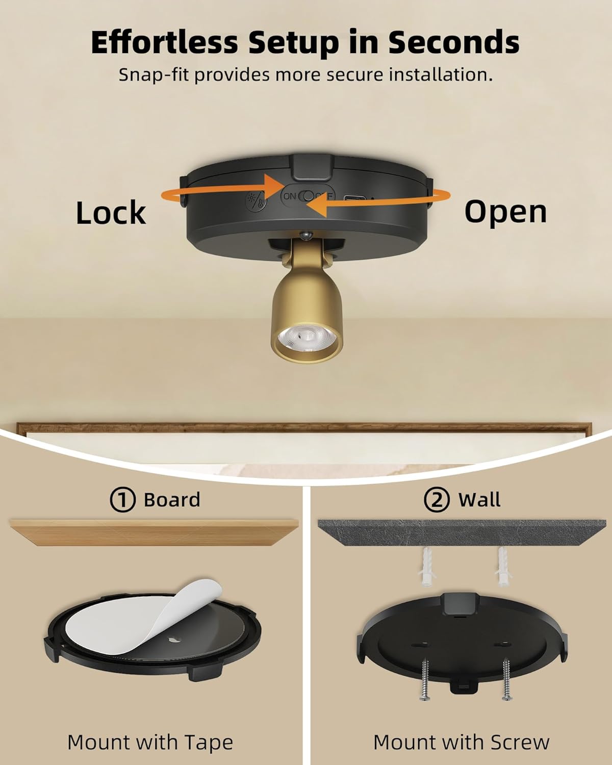 EZVALO 3-Pack Spotlight Indoor, Rechargeable Mini LED Spot Lights, Wireless uplights Indoor with Remote, Dimmable, 3 Color Temps, Timer, Accent Lighting for Picture, Plant, Art, Displays