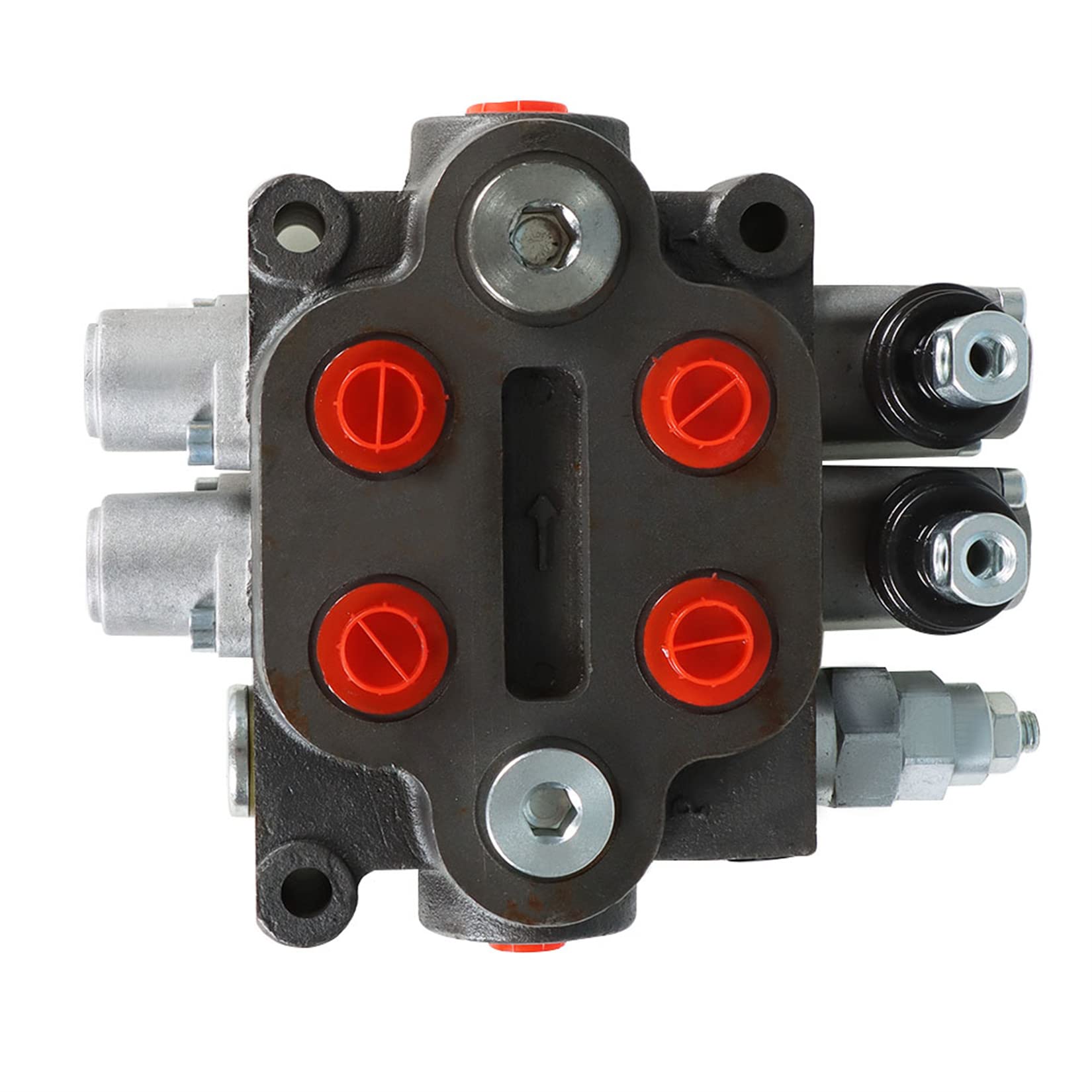Distributeur hydraulique à Double Effet 2 tiroirs 25 GPM 3000 PSI BSPP pour tracteurs, chargeuses et réservoirs
