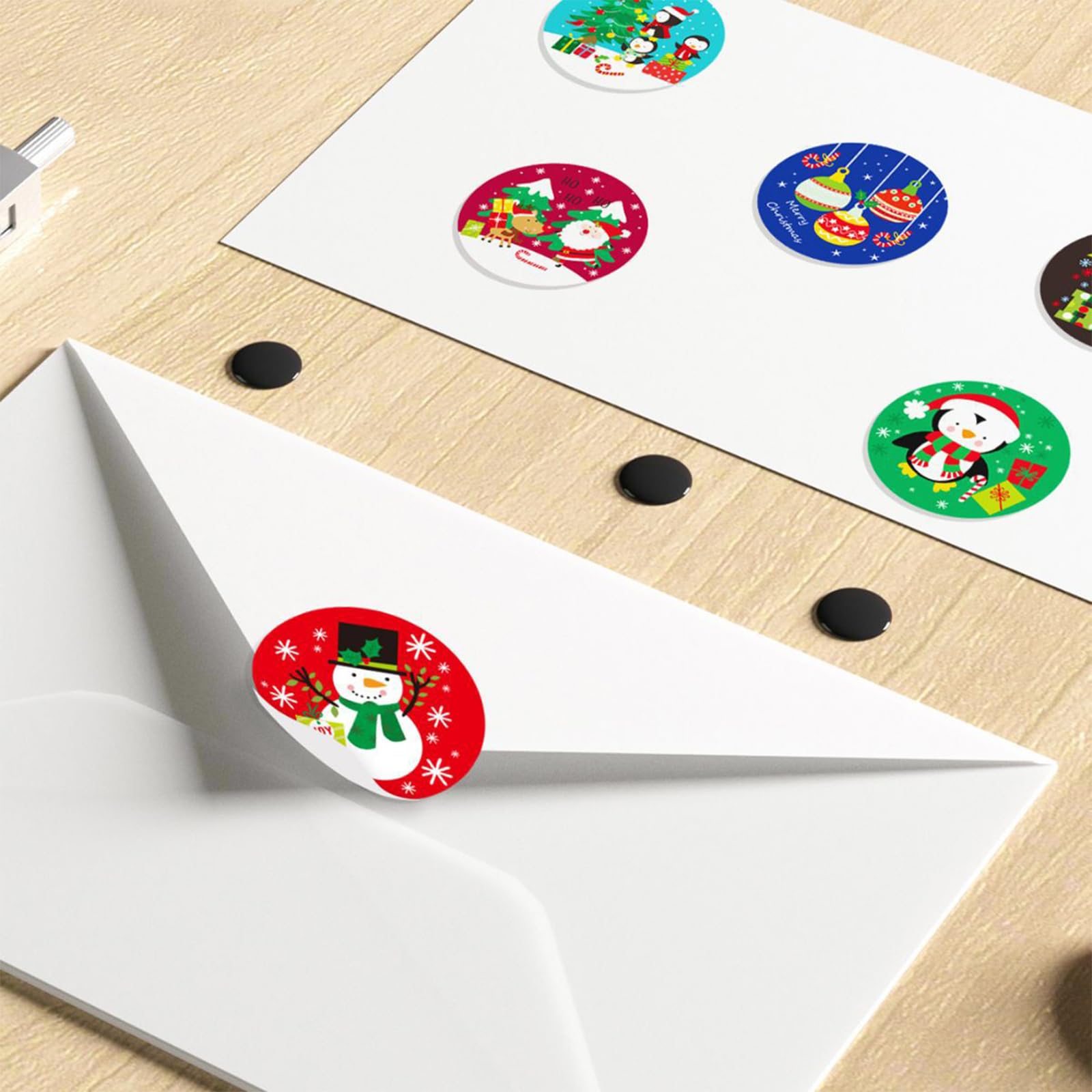 216 Pezzi Etichette Adesive Natalizie,Adesivi per Etichette Natalizie,Etichette Regalo Natalizie per Confezioni Regalo di Natale