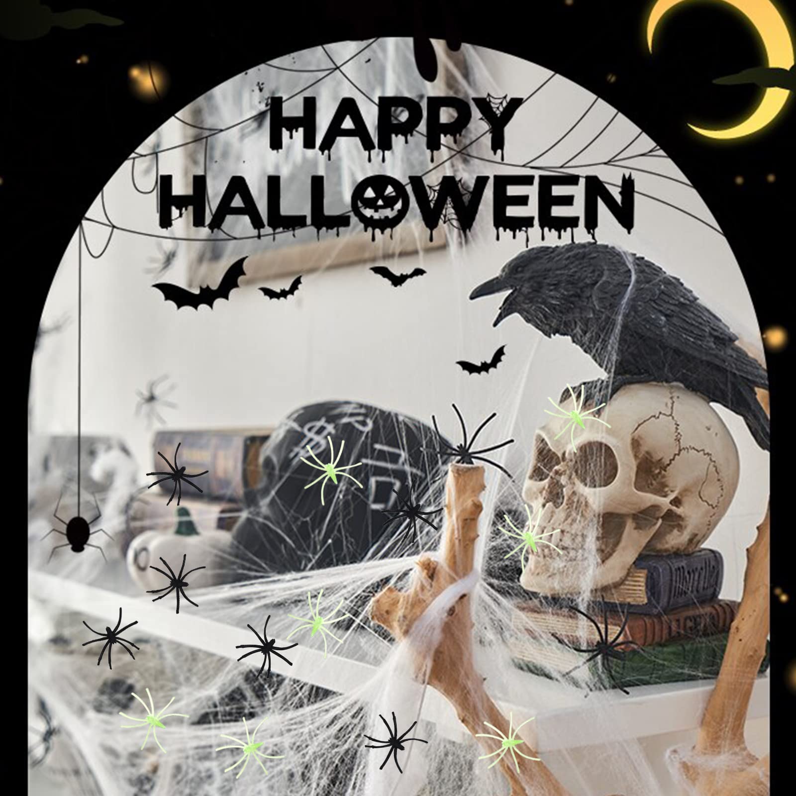 Toile d'Araignée Halloween, 2024 Nouveau Daraignée Toile Décoration