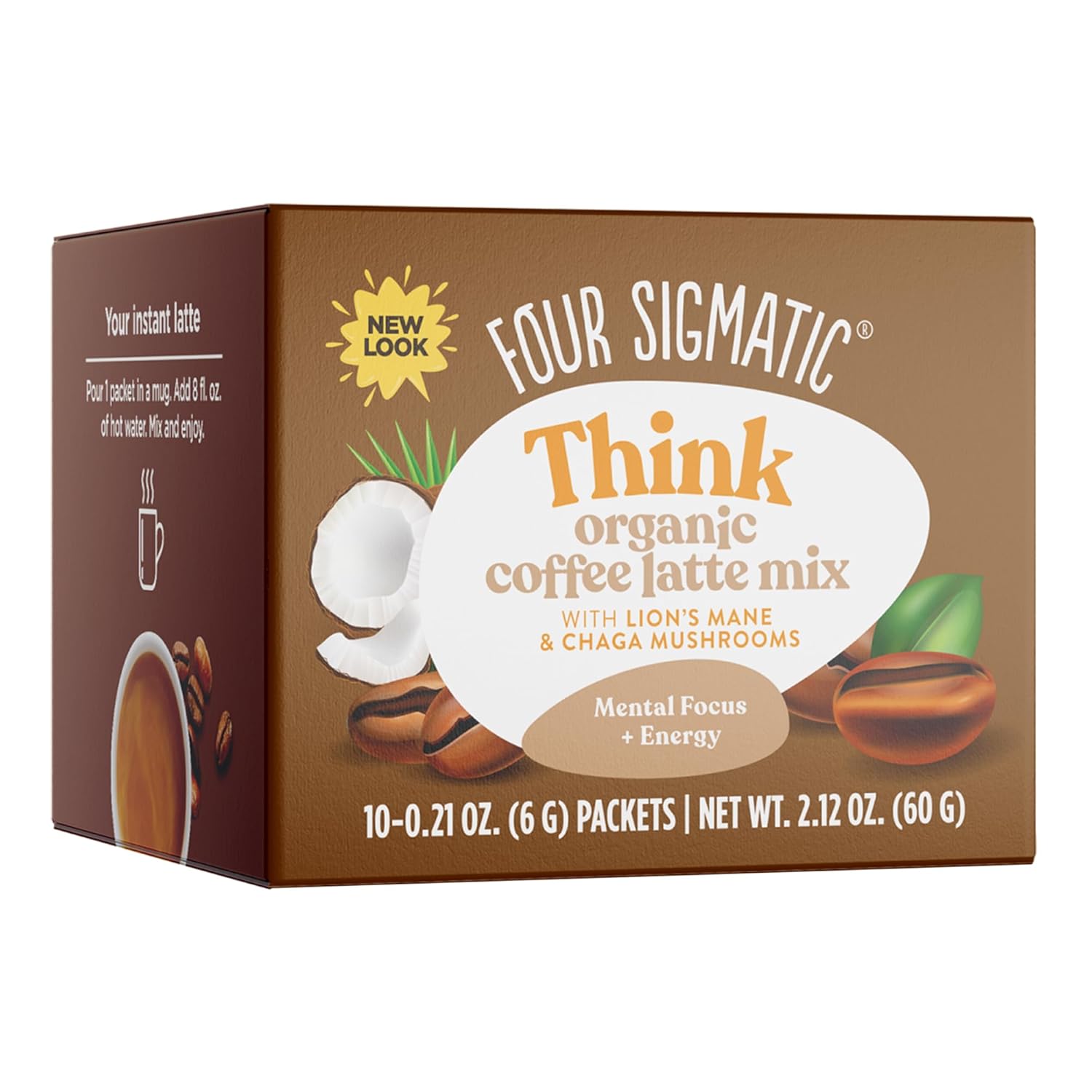 Mushroom Coffee Latte by Four Sigmatic Daily Dose