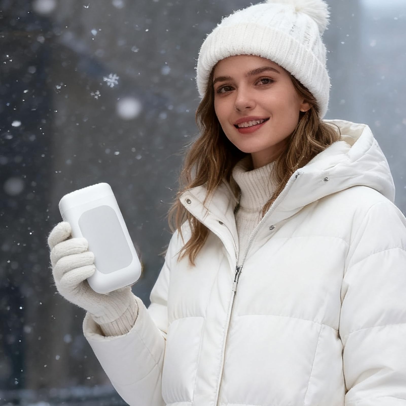 Riscaldamani Elettrici per Caccia - 6000mAh 3 Livelli Temperatura | Regolabile per Campeggio | Dispositivo Riscaldante per Lavoro Viaggi Pendolari Sport Invernali | Avventura Attività Stadio