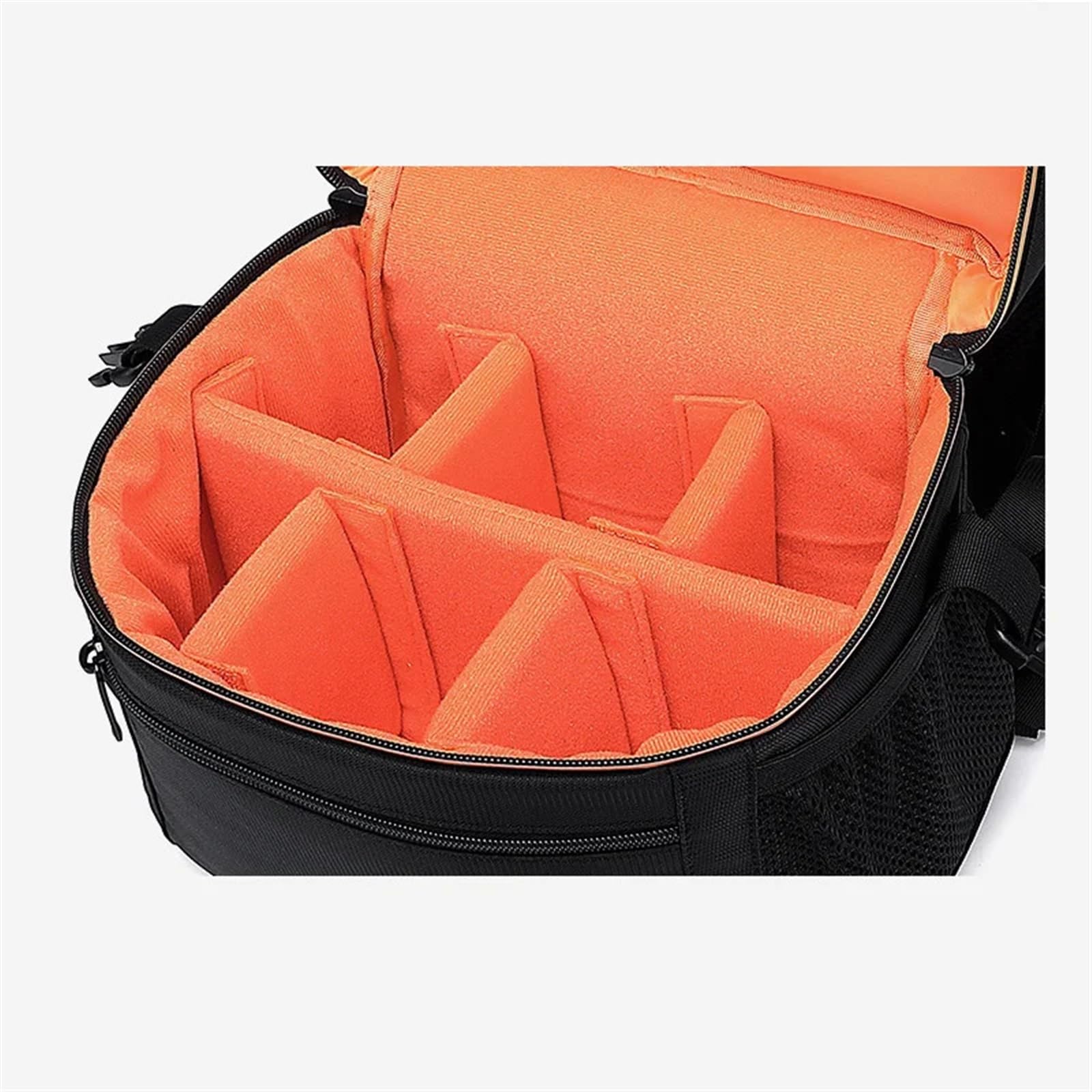 Bolsa de cámara con Doble Correa hacia Arriba y Abajo, Impermeable, Unisex, Bolsa Digital, Accesorios, for Lentes, Capa DIY Funda Camara Reflex(Blue with Orange)