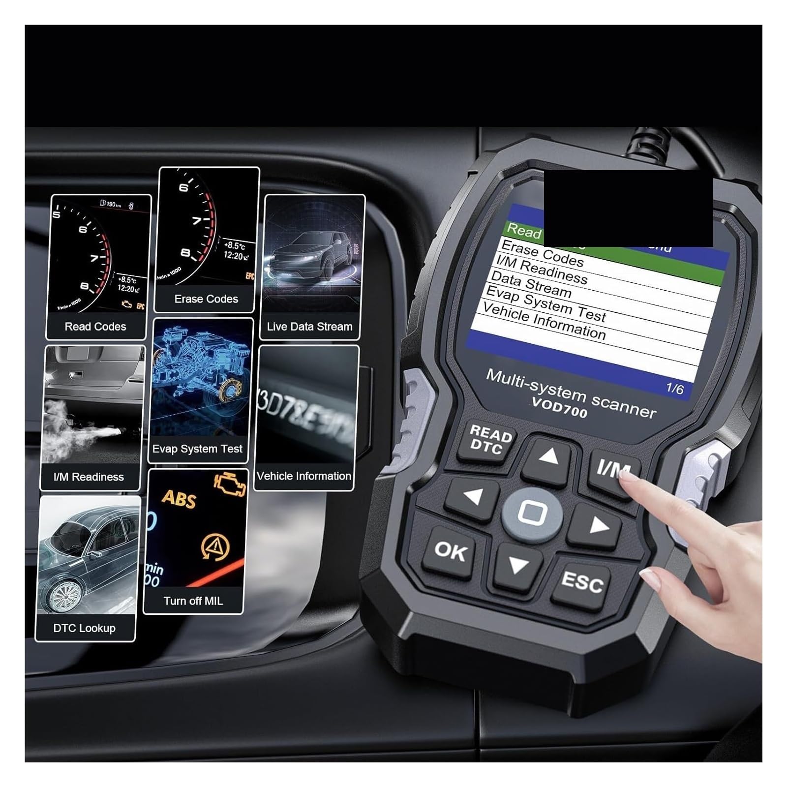 Amazon.co.jp: VOD700 OBD2 スキャナー ボルボ車用 コードリーダー