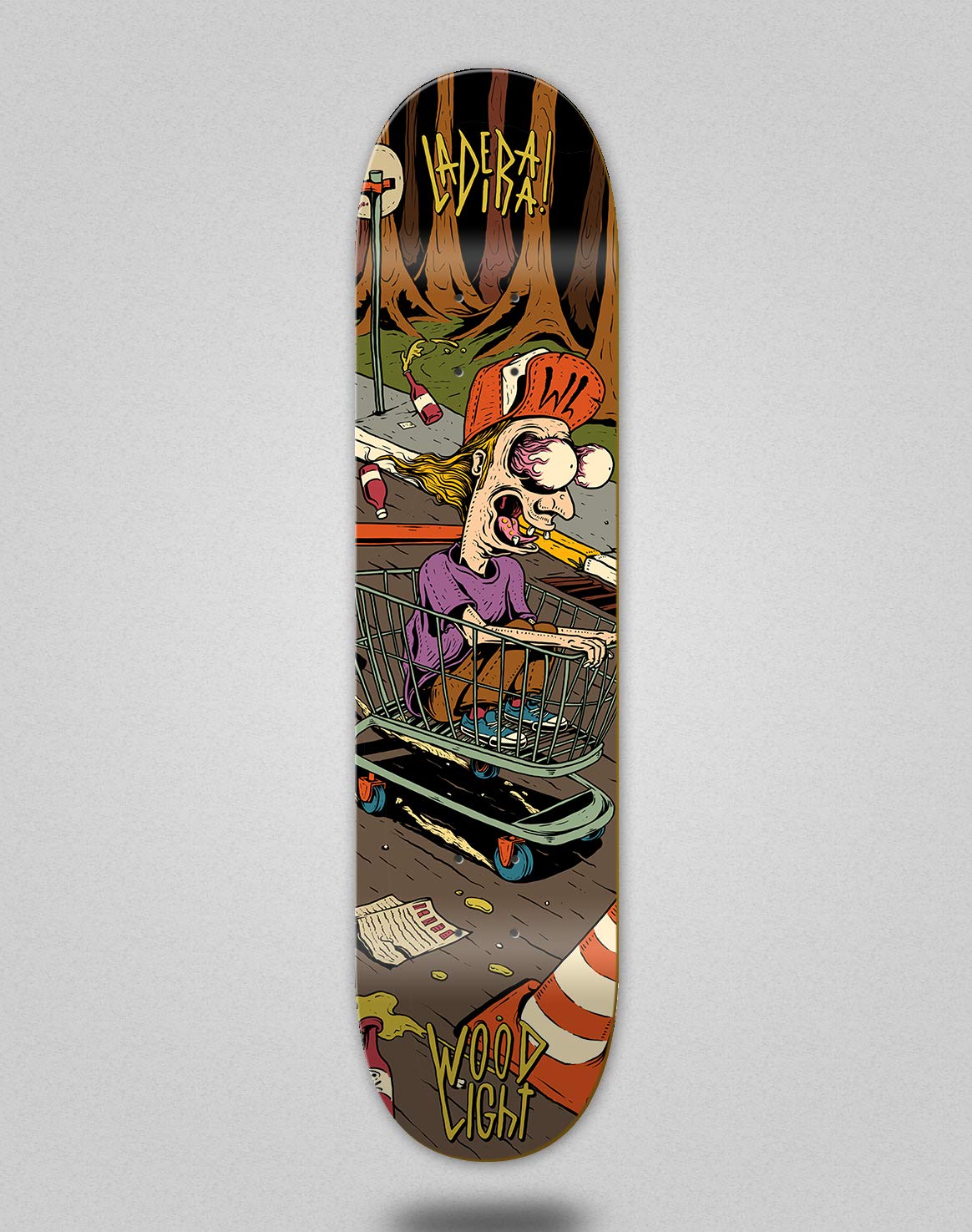 Wood light Monopatín Skate Skateboard Deck Tabla Ladeira Brigton
