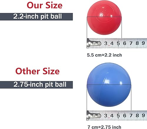Miniatura 10 de bebikim Baby Ball Pit Balls 180 BPA Free Ball Pool Balls for Swim, Pit Fun Toys Colorful Plastic Play Balls for Baby Ball Pit,Toddlers Kids Birthday
