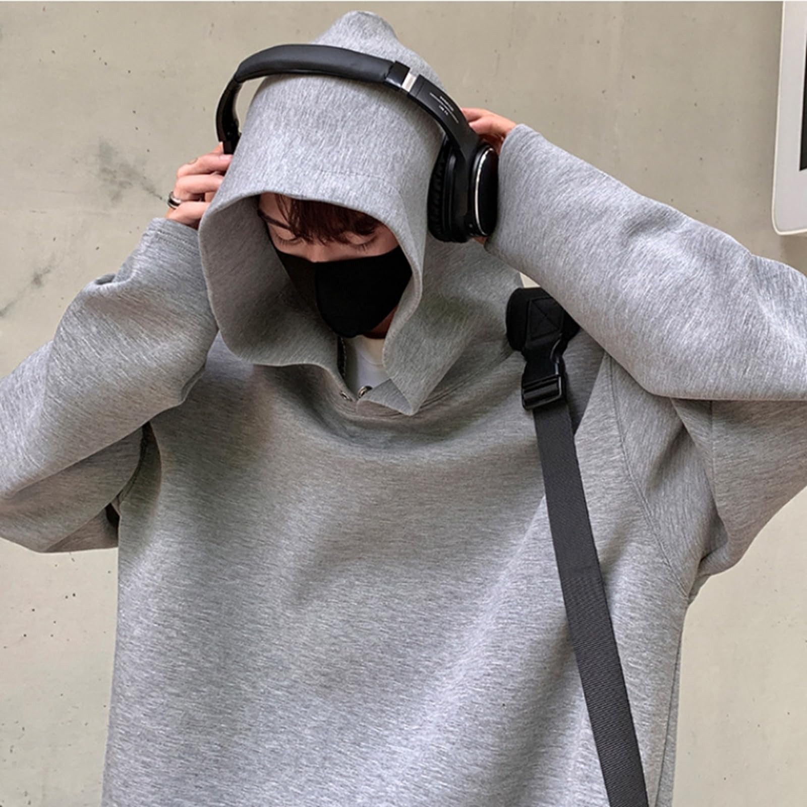 Moda Clásica Sudaderas con Capucha Sólidas Sudaderas con Capucha Primavera Otoño Calle Alta Hip Hop Suelta De Gran Tamaño Unisex Sudadera con Capucha Streetwear Jersey Top