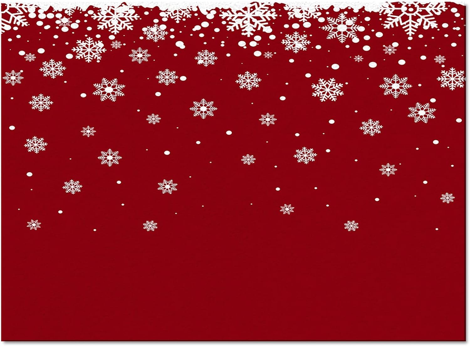 Fantasy Snowflake Area Rug 4'x6' for Living Room, Kids Teen Girls Boys Bedroom, Christmas Winter Snow Red Holiday Outdoor Indoor Washable Carpet Runner Area+Rug for Kitchen, Hallway, Entryway