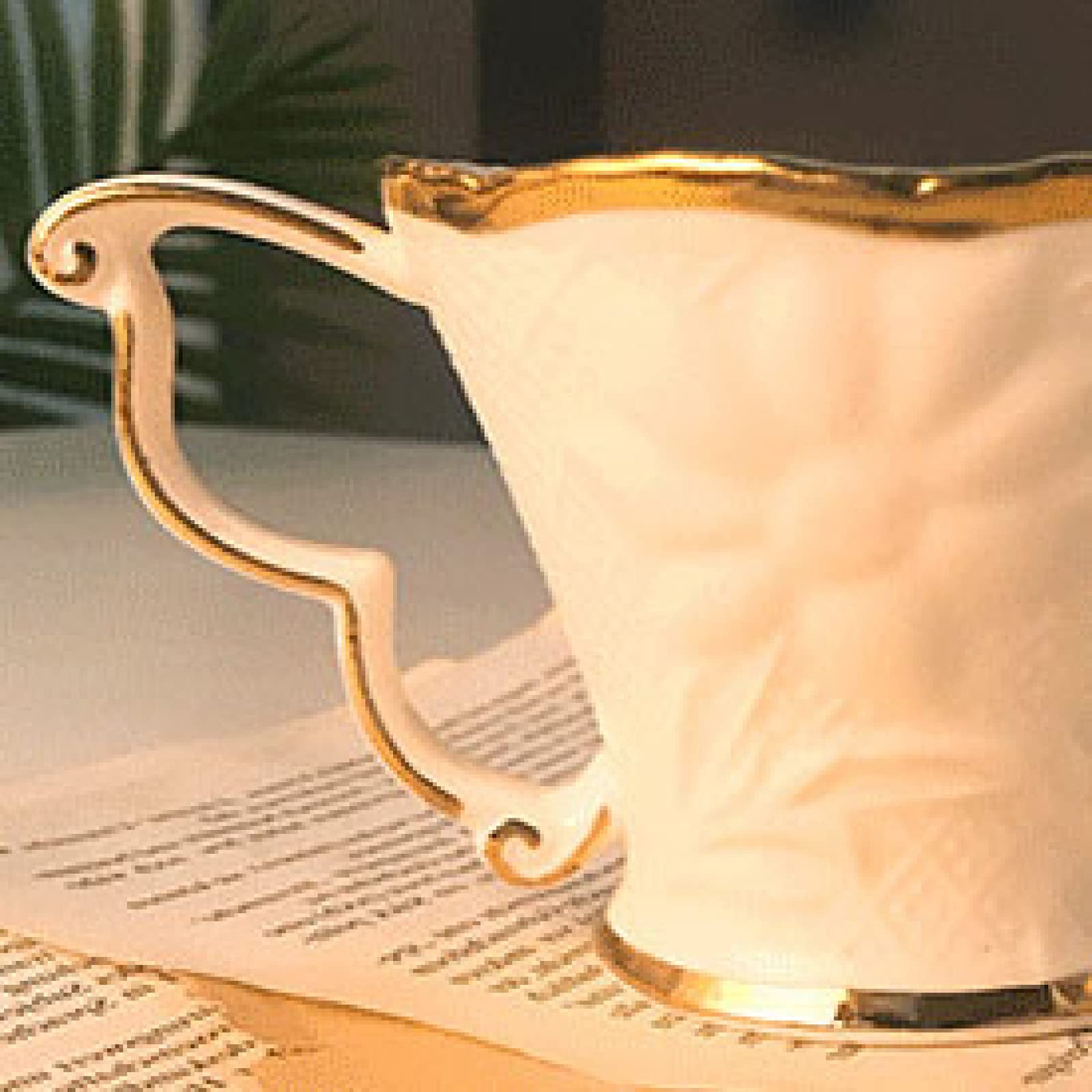 zestaw do herbaty, Filiżanka do kawy i spodek Zestaw herbaty dla dorosłych z czajnikiem Porcelanowy serwis podwieczorku Herbata kwitnąca