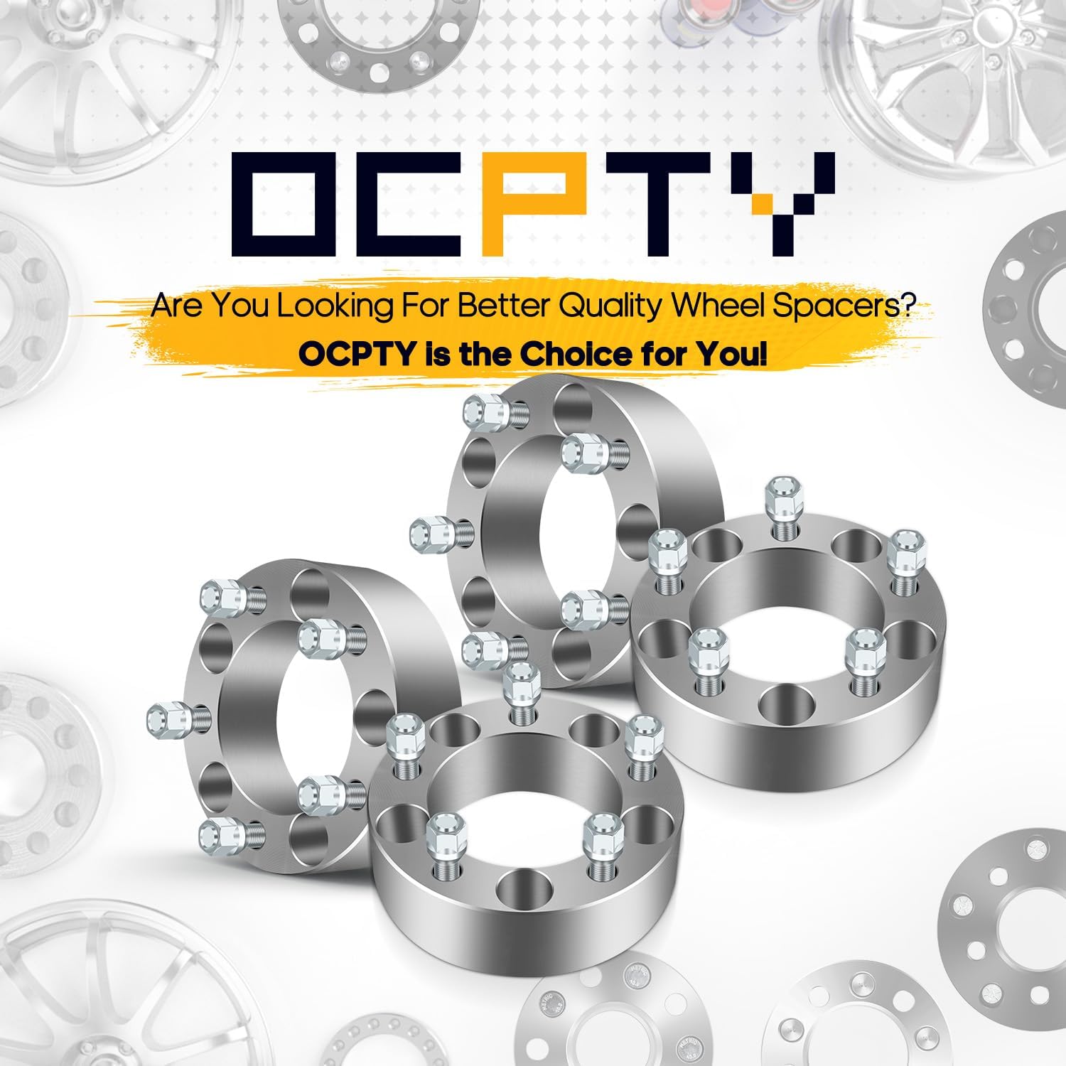 OCPTY 4PCS 2" 5 Lug 5x5.5 Wheel Spacers 2 inch 5x5.5 5x139.7mm with 9/16 Studs fit for 2004-2010 for Dodge Durango 2005-2010 for Dodge Dakota wheel spacers