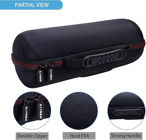 Miniatura 4 de LTGEM Funda para JBL Charge 4JBL Charge 5 Funda de transporte para altavoces, bolsa protectora de viaje para almacenamiento duro, compatible con