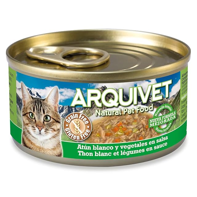 Foto 2 de 7 de ARQUIVET - Latas súper Premium de atún Blanco con Verduras en Salsa para Gatos