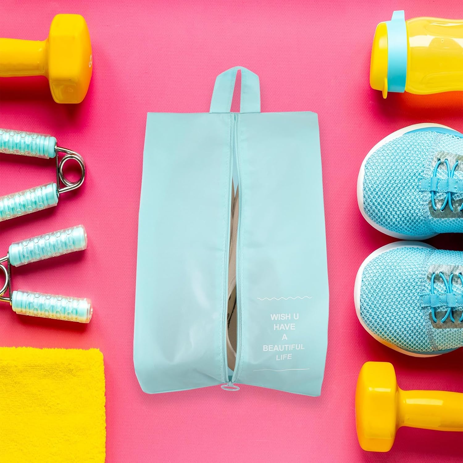 PATIKIL Waterproof Shoes Bags, 3 Pack Travel Storage Bag Portable Shoes Organizer with Zipper for Travel Outdoor, Pink - Image 5