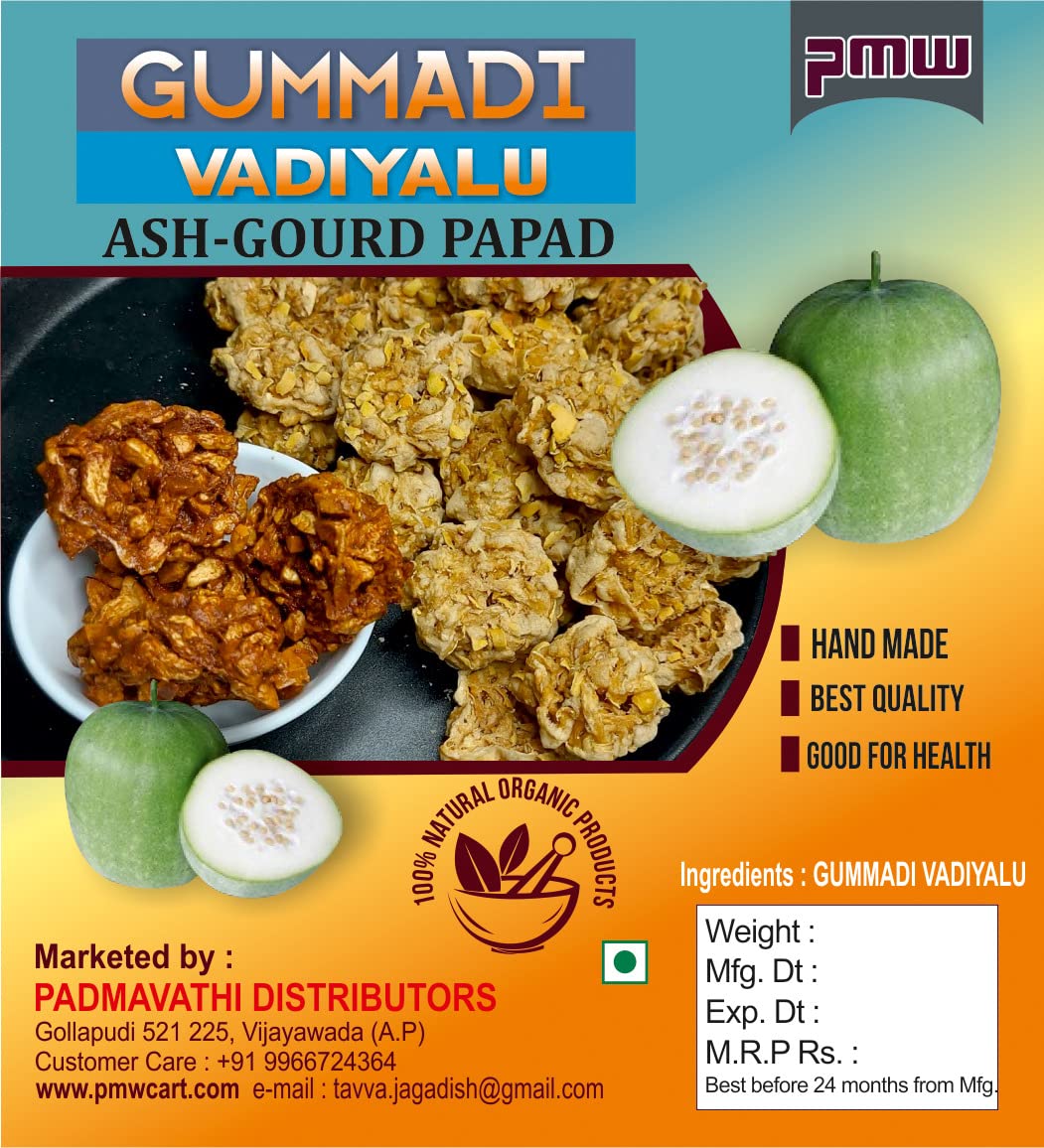 Pmw - Boodida Gummadi Vadiyalu - Ash Gourd papad - 500 Grams - Petha - Neer Pooshnikkai - Kumbalam (B0BX483TRV) Amazon Price History, Amazon Price Tracker