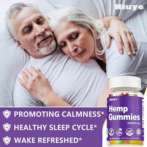 Miniatura 4 de Gomitas de cáñamo extra fuertes, 30 000 mg de alta potencia, infundidas con gomitas de aceite de cáñamo, sabores variados de frutas, probadas por