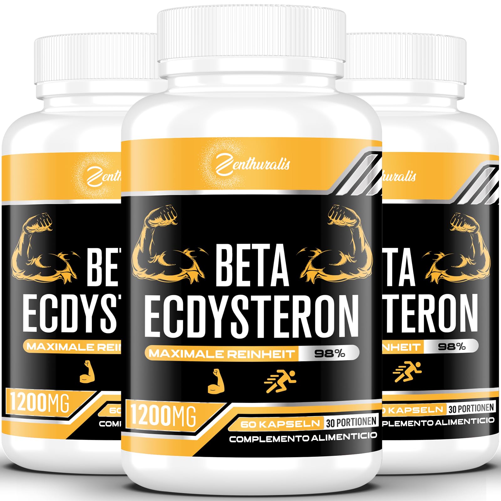 Beta-Ecdysteron-Ergänzung 1200 mg | 98% maximale Reinheit