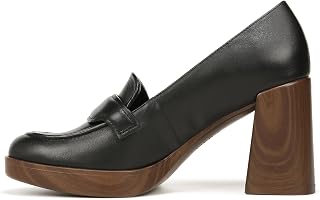 Womens Amble Block Heel Loafer Pump