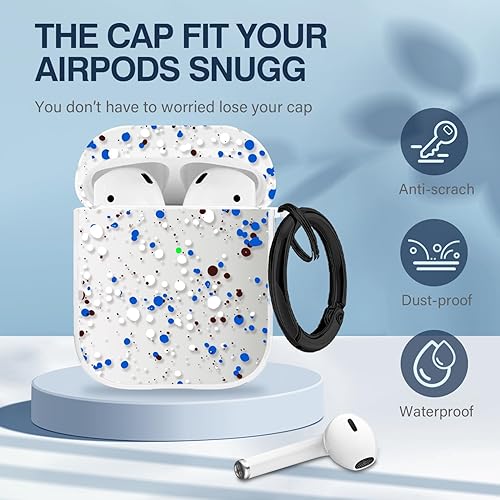 Vista 199 de Maxjoy for AirPods 2nd Generation Case, Unique Design Hard Protective Shockproof Airpods Case Cover with Keychain Compatible with Apple AirPods Sea