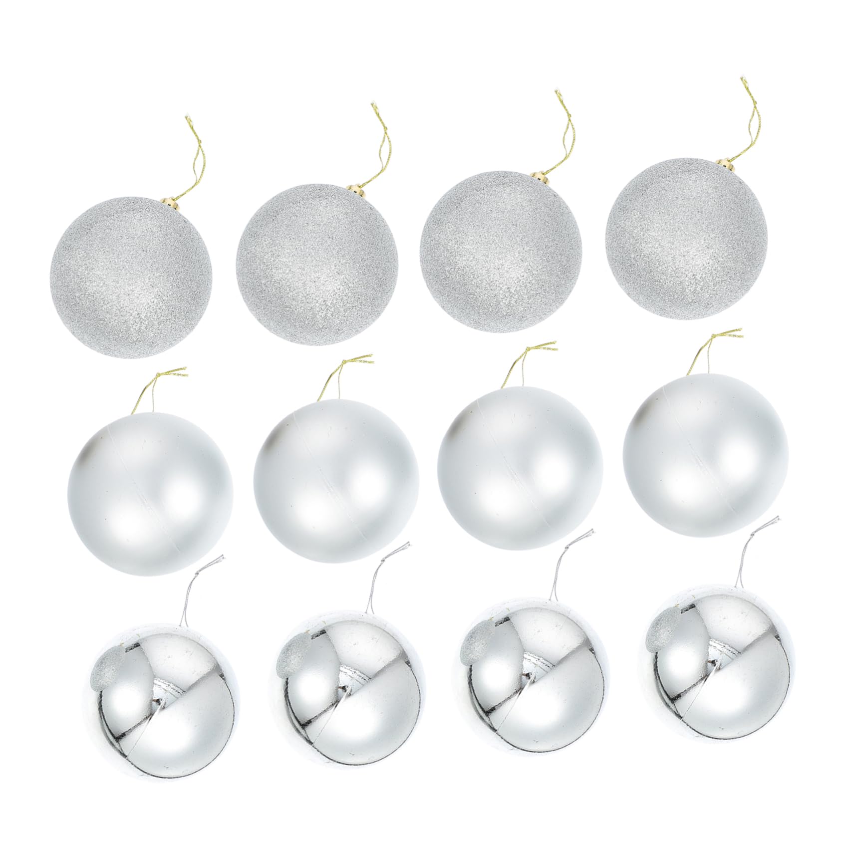 TOPBATHY 24 Piezas Bolas Navideñas Colgantes para Interiores y Exteriores Bolas de Navidad Colgantes