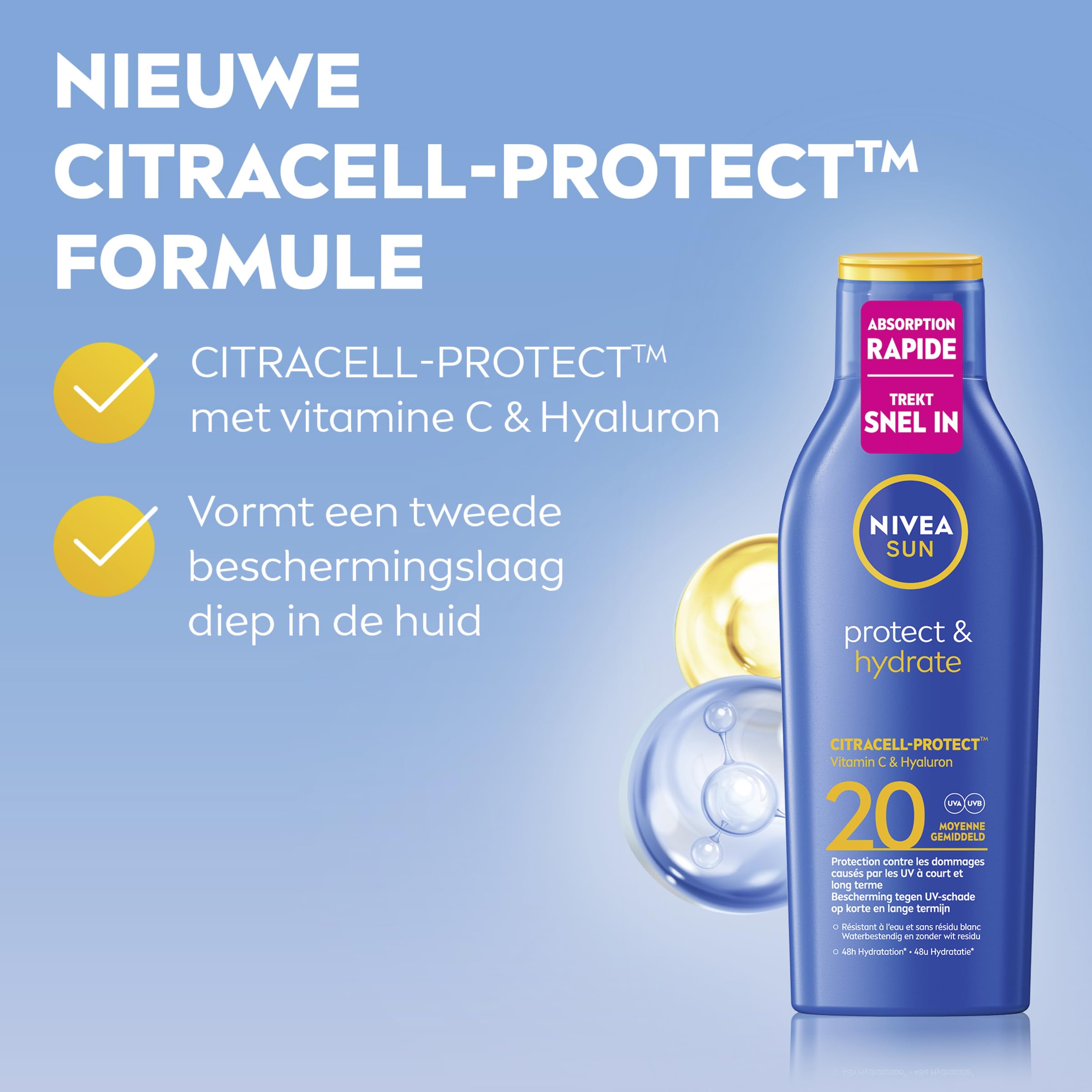 Nivea Protect & Hydrat Sun Lotion SPF 20 200 ml