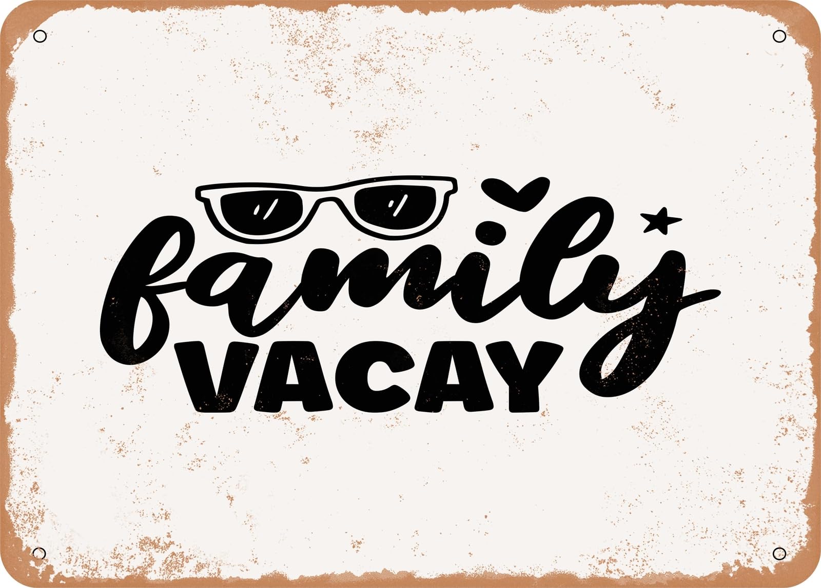 Metal Sign - Family Vacay - Vintage Look Sign home decor