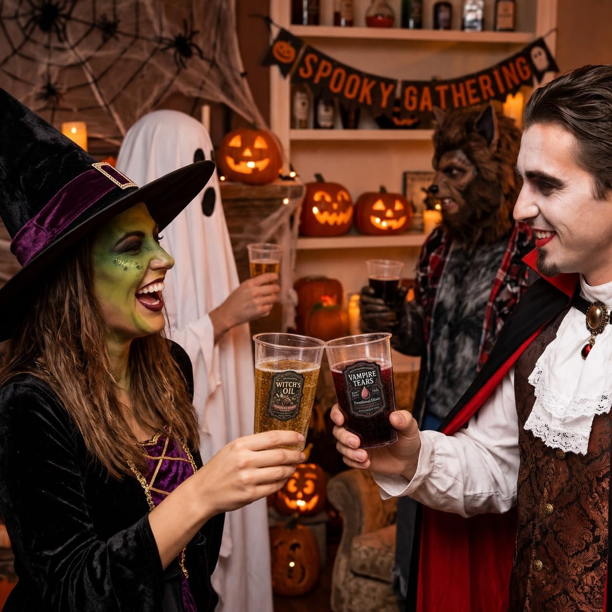 Halloween Potion Bottle Labels, 100 PCS Colorful Stickers