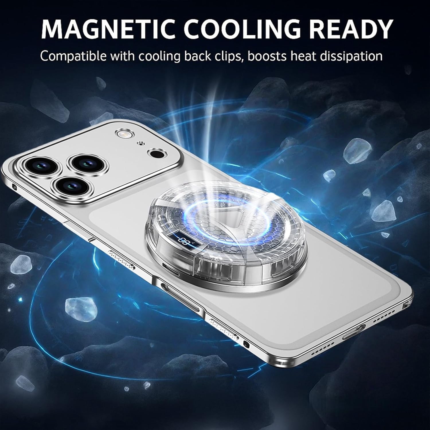 Metal Frame Case for iPhone 17/17 Air / 17 Pro / 17 Pro Max, CNC Aluminum Alloy Bumper with Metal Lens Cover, Shockproof Slim Design, Heat Dissipation, Quick-Lock Installation(Black,17 Pro Max)