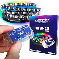 Central Zendel VU RGB Ritmico + Fita Led 2811 12v 150 Leds