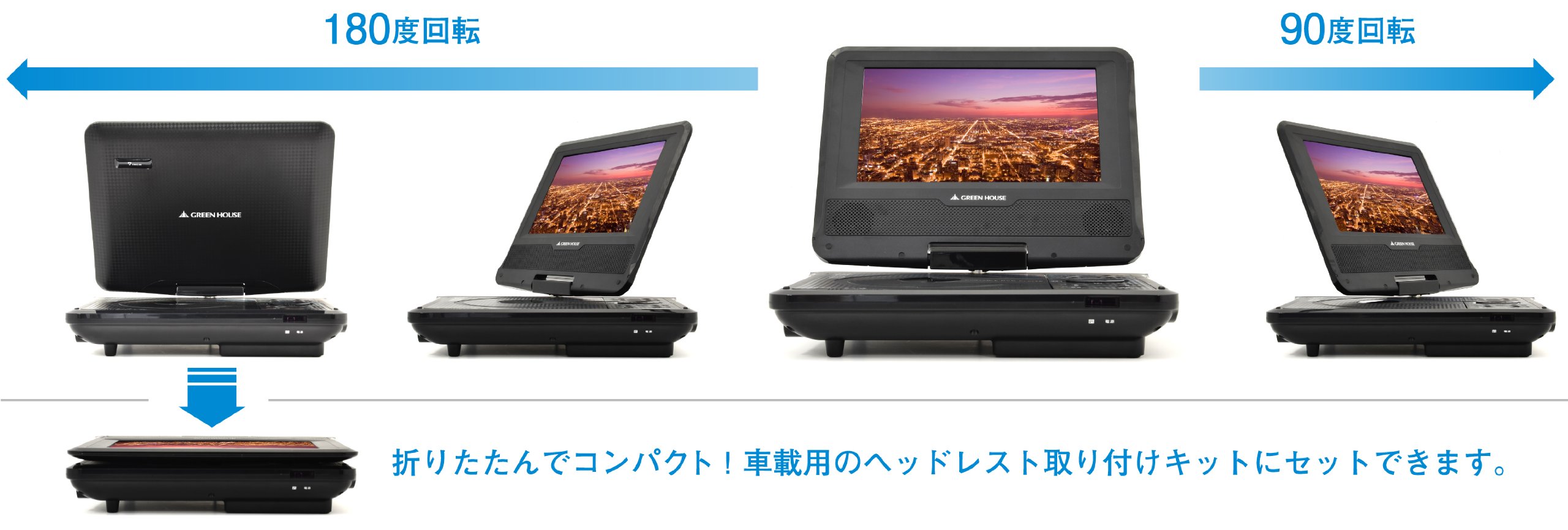 Amazon | グリーンハウス 単3形乾電池対応 7型ワイド液晶