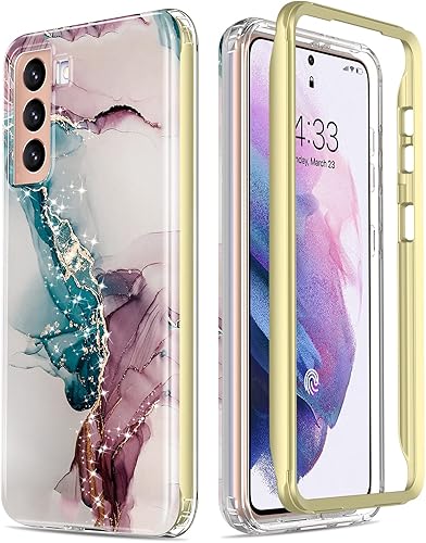 Miniatura 1 de ESDOT - Funda protectora para celular Samsung Galaxy S21, de grado militar, resiste caídas de 21 pies (probado), con diseños modernos, para niñas o