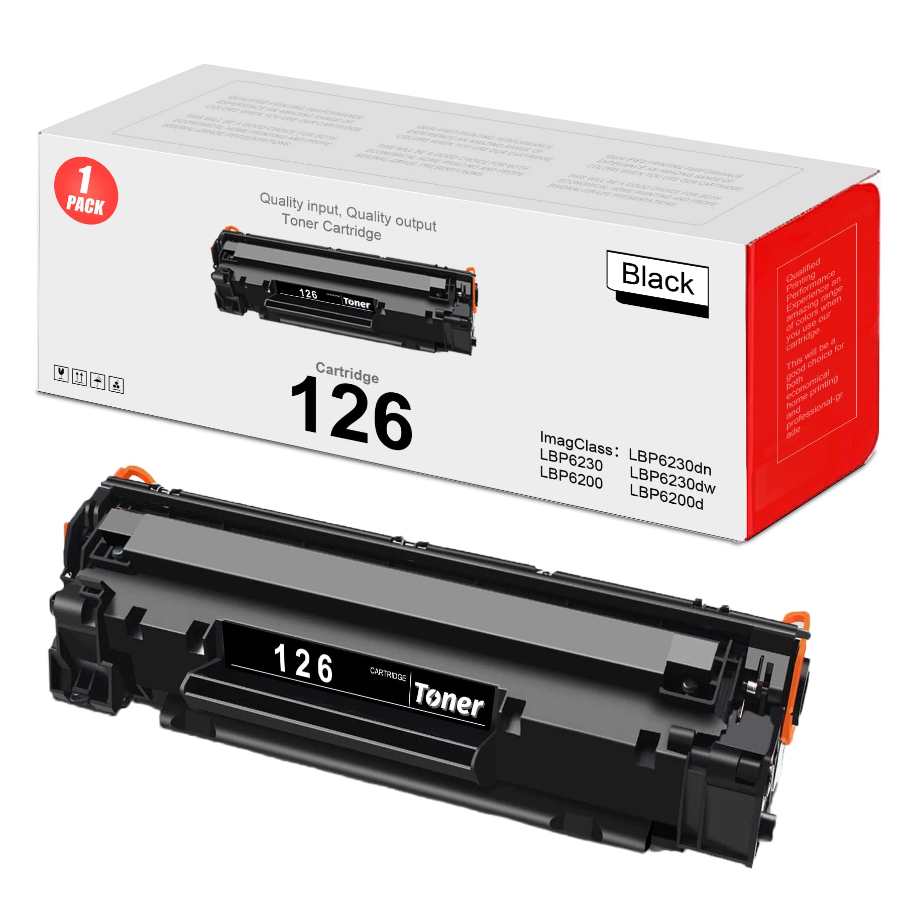 126 Toner Cartridge Replacement (with Chip) For Canon CRG - View #3
