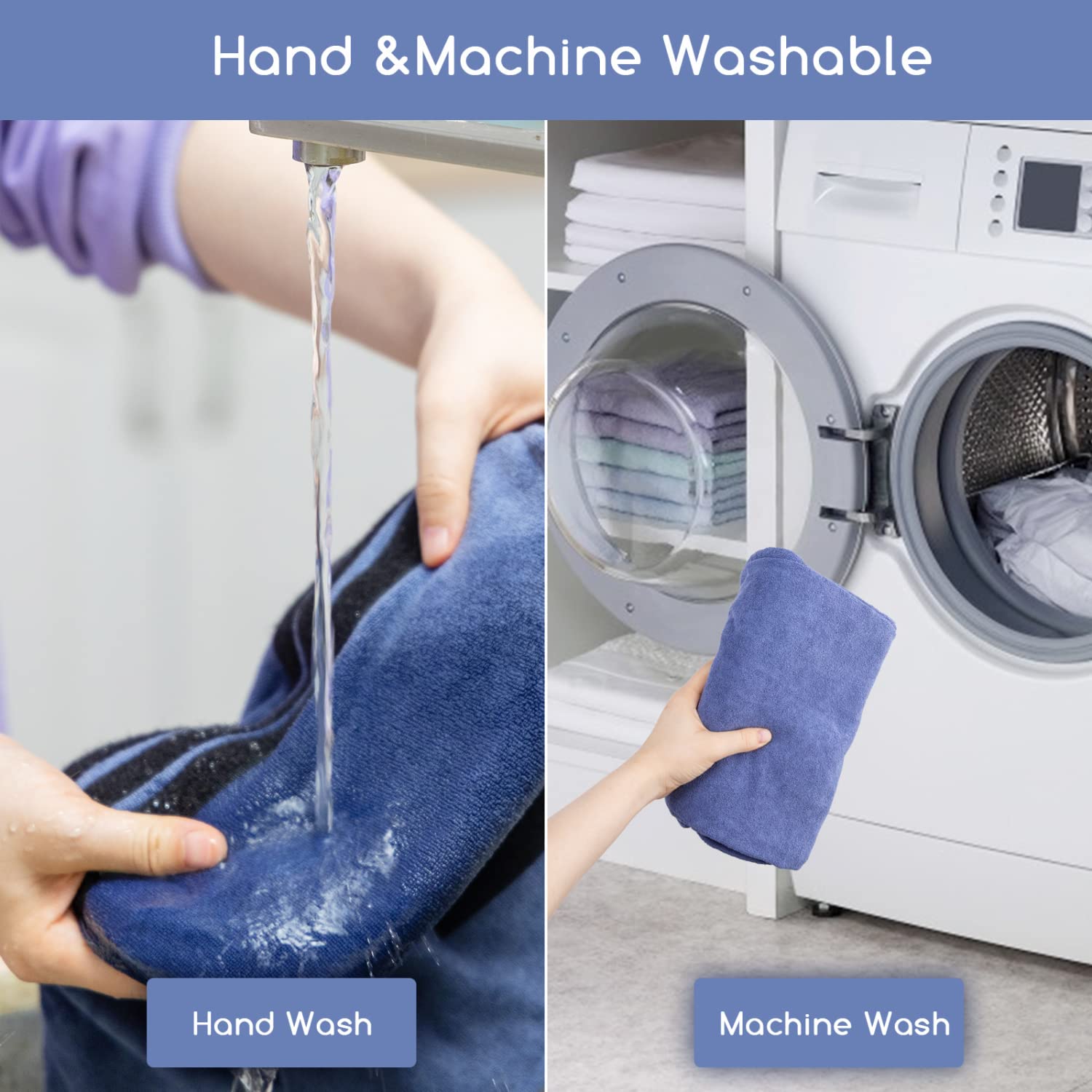 Nobleza Accappatoio per Cani e Gatti in Microfibra Con Velcro, Super Assorbente e Ad Asciugatura Rapida, Cinque Taglie, Morbido Asciugamano (S)