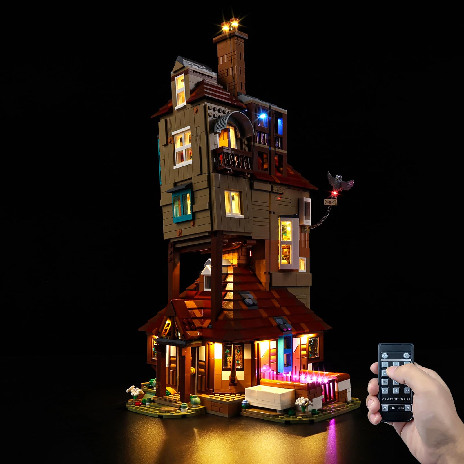 Kyglaring LED Lighting Kit for Harry Potter The Burrow, Compatible with Lego Set 76437 - Remote Control Included