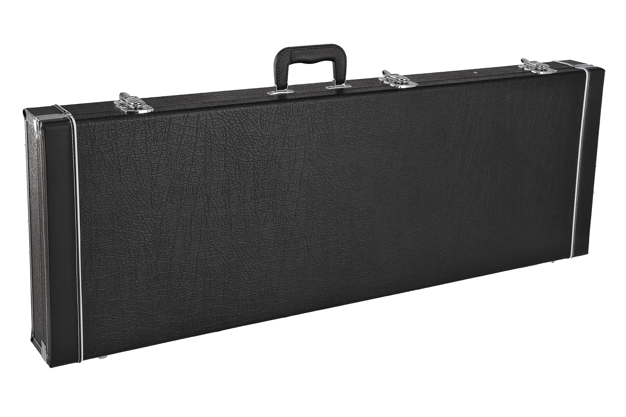GEWA étui en bois avec revêtement en plastique noir, étui pour guitare électrique universel