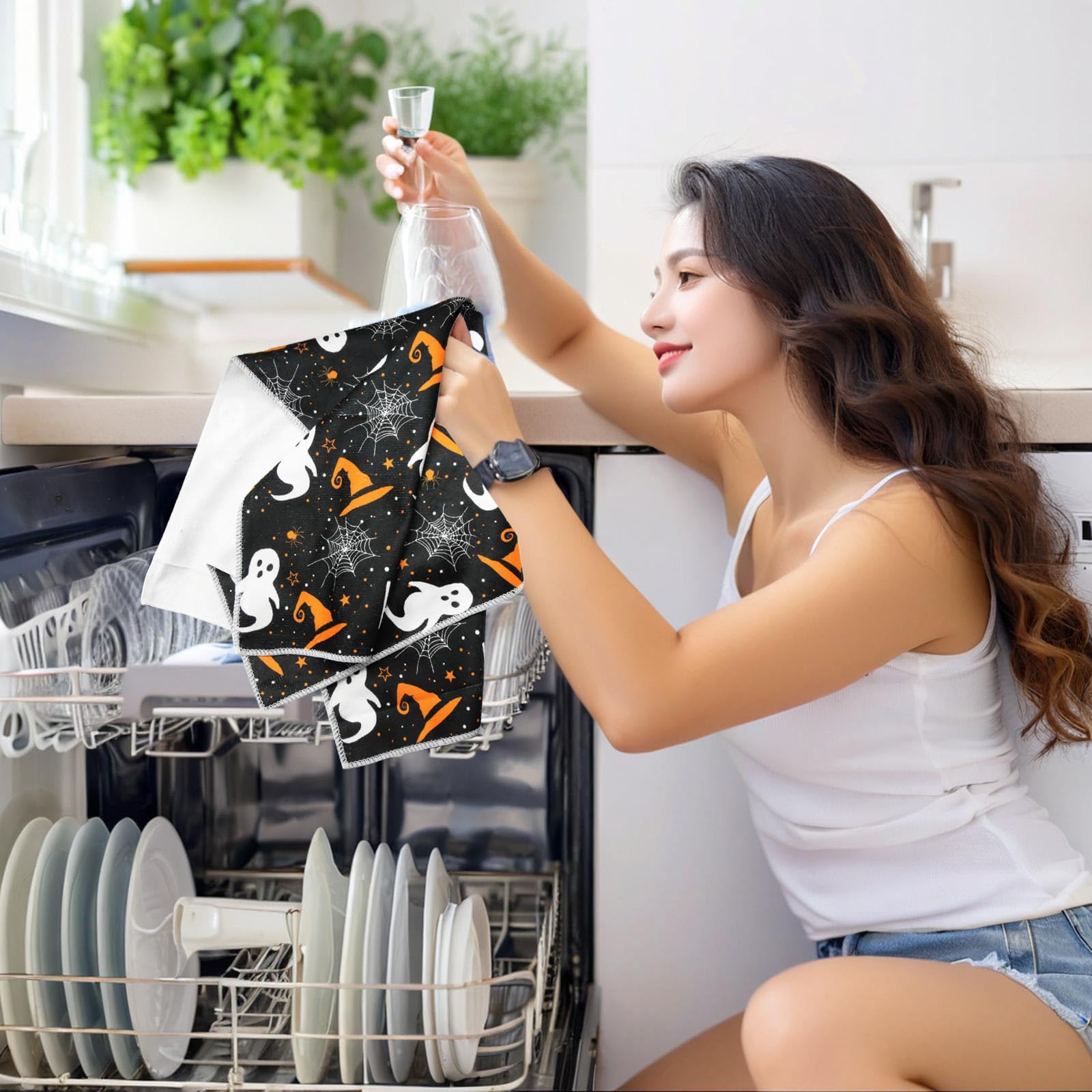 Banner Di Halloween Con Dolcetti, Fantasma E Zucca Illustrazione Vettoriale - Illustrazione di