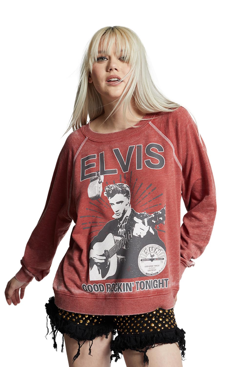 RECYCLED KARMA Sun Records X Elvis Presley Rockin’ Sweatshirt