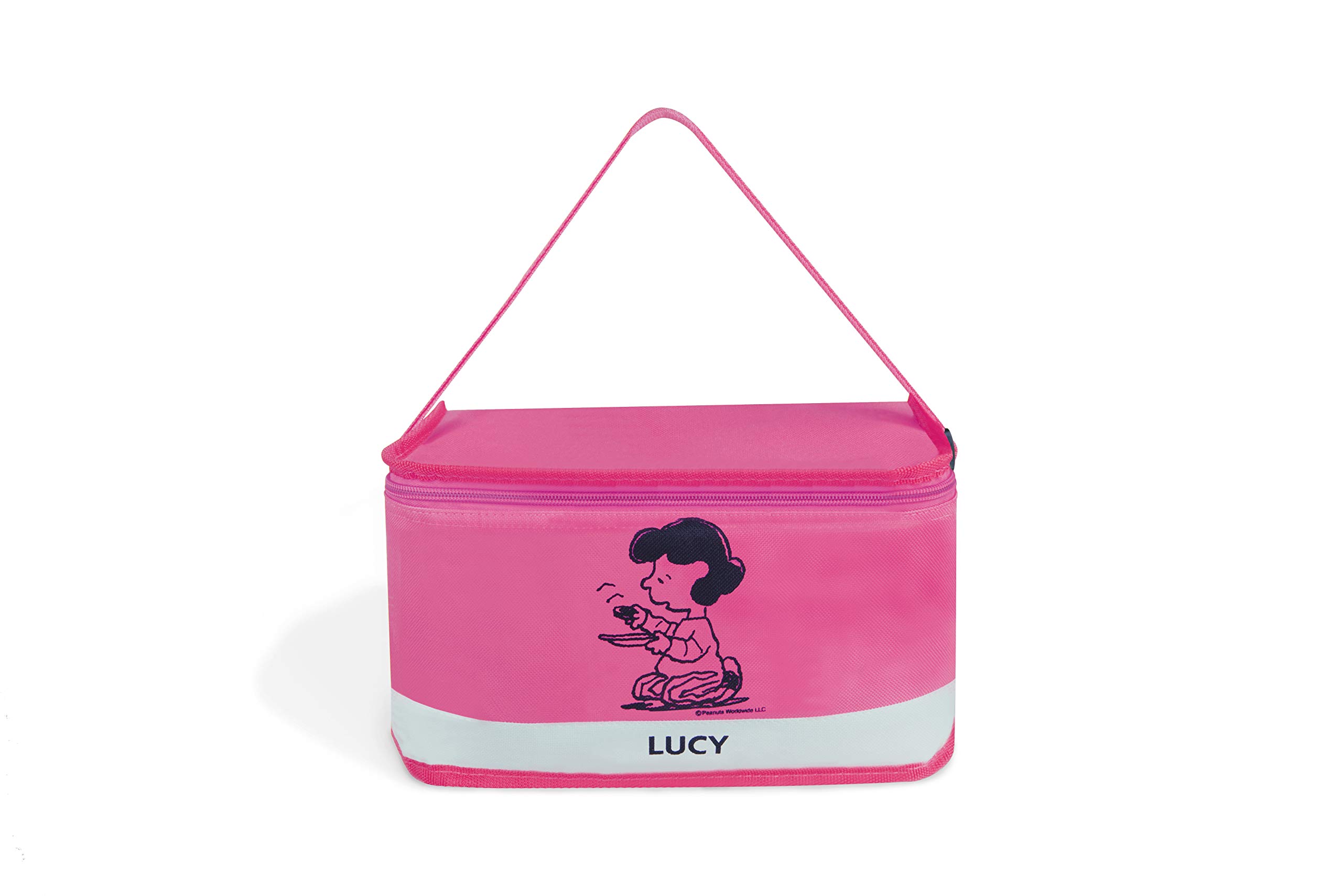 Excelsa Peanuts: Lucy, 61621 Lunch Bag, Polyester, 7 Litres, Fuchsia