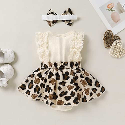 Miniatura 4 de YOUNGER TREE Vestidos de niña recién nacida, vestido floral para bebé, ropa de verano para niña, diadema para bebé