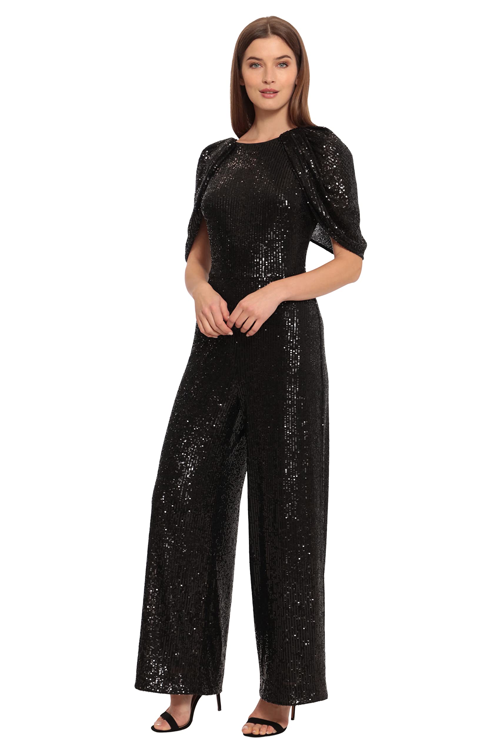 Maggy Londonwomens Holiday Sequin Jumpsuit Event Occasion Cocktail Party Guest of