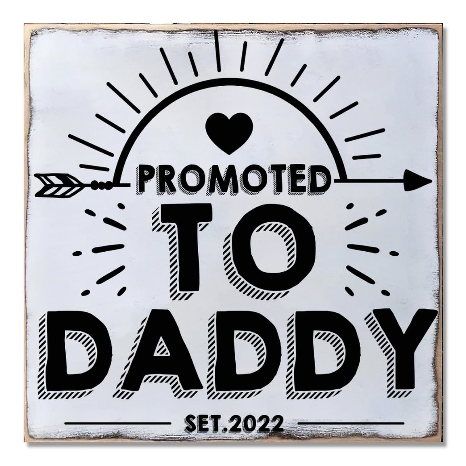 Panneau en bois Daddy haut de gamme, décoration salon 40cm