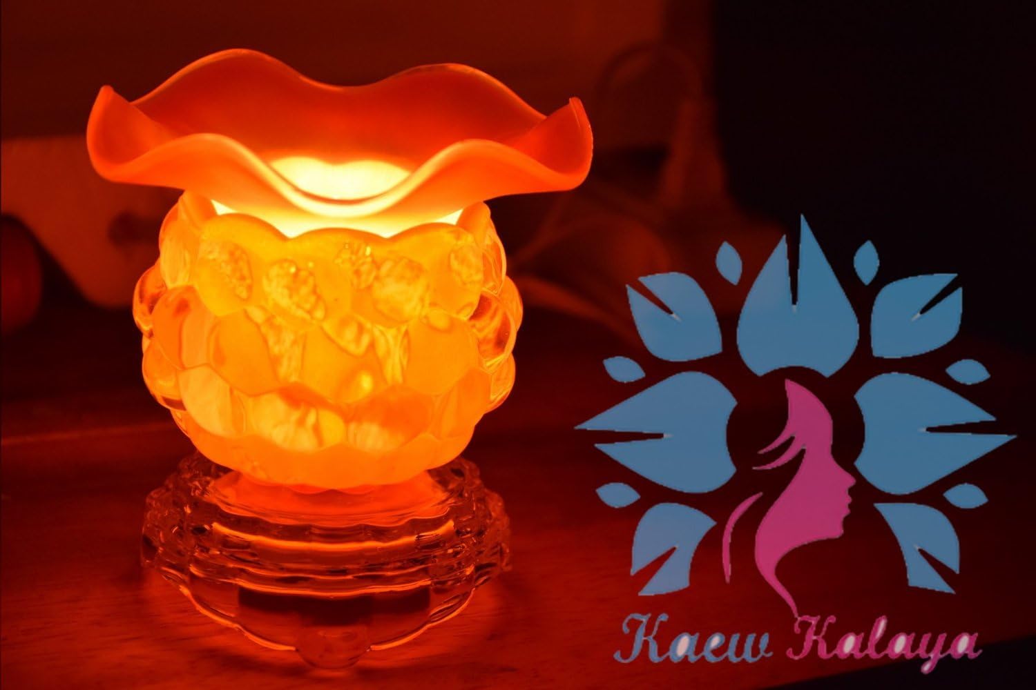 Kaew Kalaya Cherimoya Custard Apple Aromatherapy Oils Lamp Electric Fragrance Oil Warmer with dimmer light switch