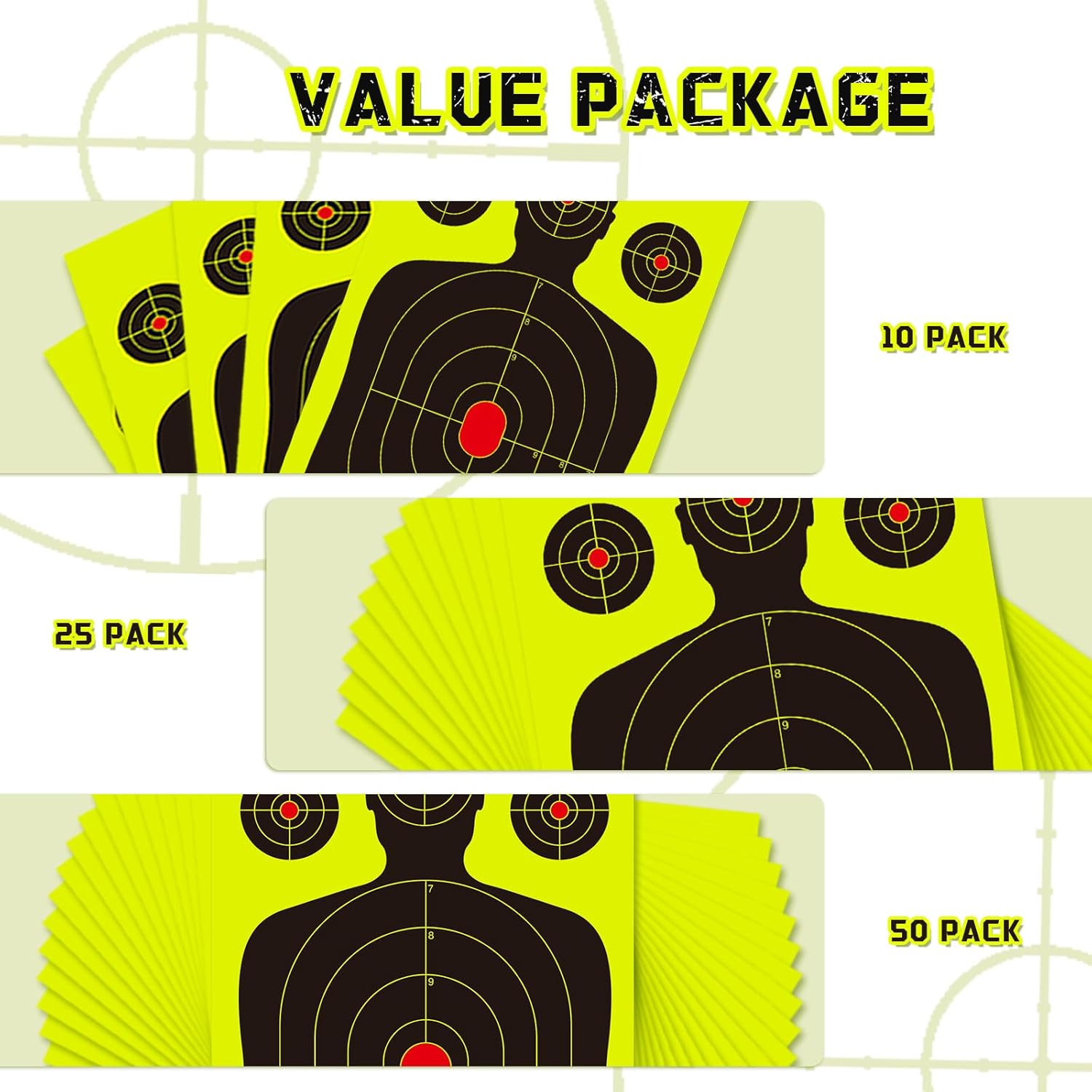 12" x 18" Self-Adhesive Targets for Shooting Range, FSC Certified Sticky Splatter Targets for Shooting with Timely Feedback for Gun Rifle Pistol Indoor Outdoor