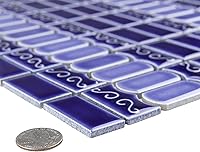 Vista 5 de Merola Tile Módena Azul Cobalto 11-3/8" x 13-1/8" Azulejo de porcelana para piso y pared