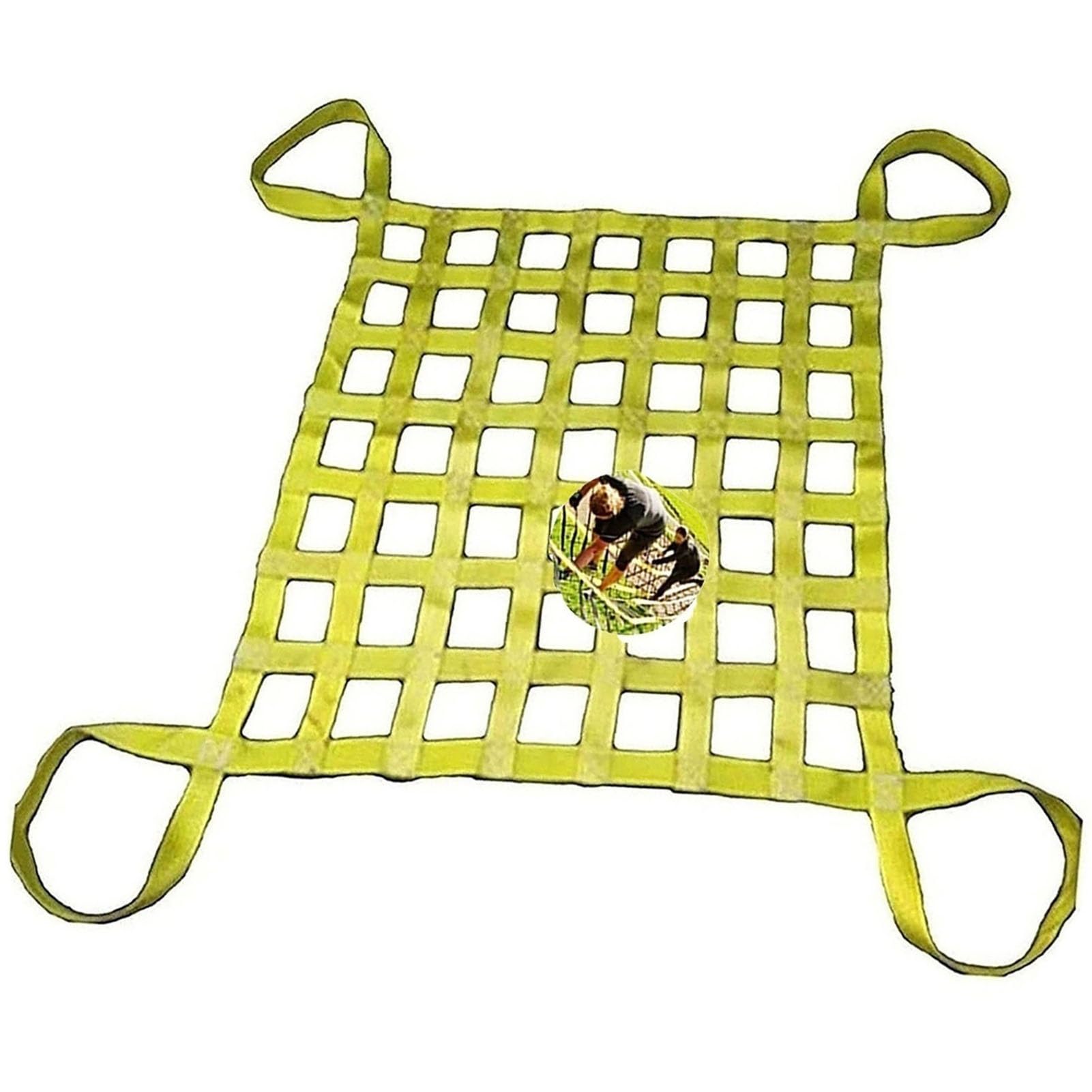 Cinghie di Sollevamento di Sicurezza, Rete di Sollevamento Piatta in Nylon, Rete di carico per cassone di Camion, Sacco di Sollevamento per carichi Pesanti, carico 0,3-3,5 tonnellate (1 x 1